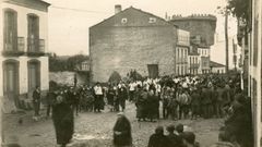 O enterro de Andr�s Basanta, pasando pola actual r�a de Galicia de Vilalba
