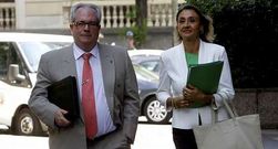 Xos� Luis Brea y Bel�n San Rom�n, defensores de los acusados.