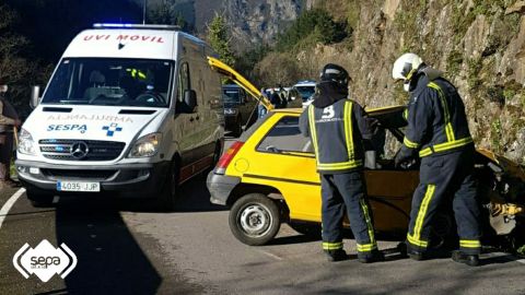 El vehculo accidentado