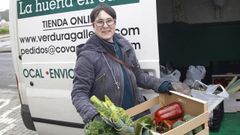 �ngela del R�o, copropietaria de Covas Vegetal, con su marido, Manuel Cereijo