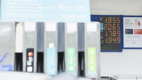 Una de las gasolineras donde el precio de di�sel ya sebasa los dos euros por litro.