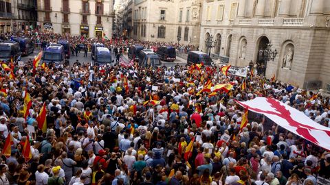 Concentraci�n en apoyo a Ceuta en Barcelona