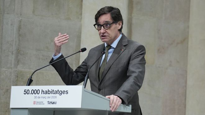 El presidente de la Generalitat de Catalu�a, Salvador Illa