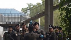 La polic�a tailandesa peina la zona del atentado