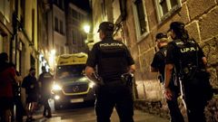 Imagen de archivo de una intervenci�n policial en la noche ourensana