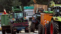 Imagen de una manifestaci�n de agricultores en Francia
