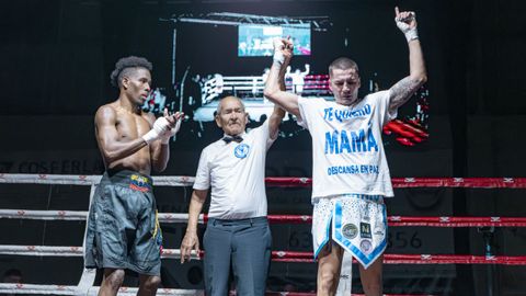 Kike Garc�a, �El Rayito�, emocionado al dedicar el triunfo a su madre.