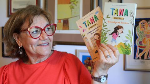 Fina Casalderrey, cos dos primeiros tomos de �Tana, a invisible�
