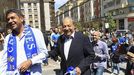 Arturo Elas y Carlos Slim en una de sus visitas a Oviedo