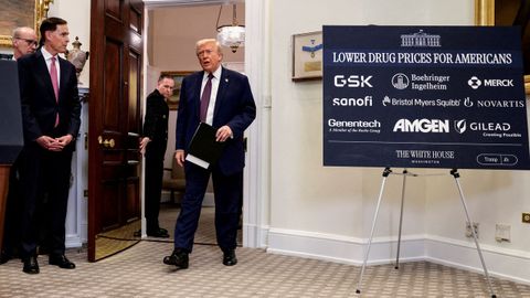 El presidente de EE.UU., Donald Trump, en la Casa Blanca.