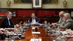 El presidente del CGPJ, Vicente Guilarte, en el Pleno del pasado martes