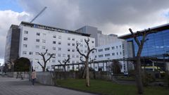Acceso principal al complejo hospitalario de Ferrol 