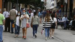 As� estaban las calles peatonales de Ribadeo el pasado d�a 21 de junio