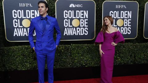 Sacha BAron Cohen y Isla Fisher