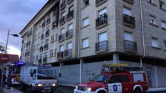 Evacuadas al hospital�nueve personas debido a un incendio en un edificio en Cambados