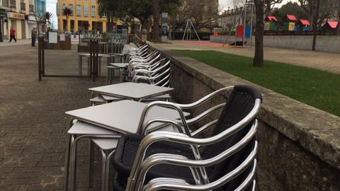 Terraza recogida en Ribadeo 