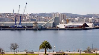 Parte de la fachada mar�tima de A Coru�a