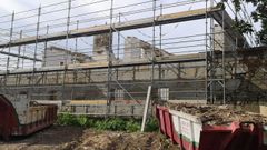 Obras en el pazo de Quint�ns, en Sanxenxo