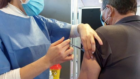 Vacunas contra el coronavirus que se inoculan en el Palacio de Exposiciones de La Magdalena, en Avil�s.