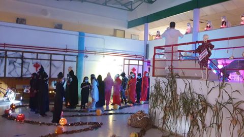 Os alumnos de Antas de Ulla celebraron o Sama�n aprendendo sobre o Cami�o de Santiago e o galego