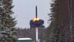 Imagen de archivo del lanzamiento de un misil bal�stico intercontinental Yars en el campo de entrenamiento de Kura, en Rusia.