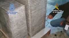 La Polic�a Nacional y Guardia Civil han desarticulado una organizaci�n criminal que enviaba droga a Suecia desde Espa�a en dobles fondos de camiones, hornos, fuentes ornamentales y cajas de galletas