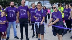 Nuska Chousa fue elegida este a�o para amadrinar la caminata de Agadea en Ribeira
