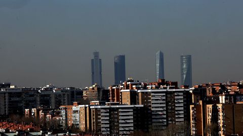 Panor�mica de Madrid con altos niveles de poluci�n