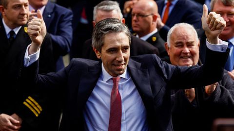 Simon Harris, el martes despus de convertirse en el nuevo primer ministro irlands.