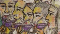 Cartel anunciador realizado por el artista Lomarti para la pr�xima Feira do Vi�o, en el que no figuran las fechas de celebraci�n