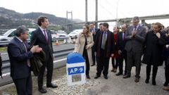 Primera piedra de la ampliaci�n de Rande