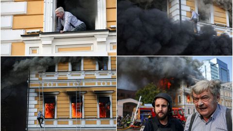 Angustioso ataque en el coraz�n de Kiev