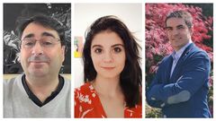 David Varela, Elisa Gonz�lez y Juan da Silva