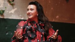 La autora sueca Camilla L�ckberg, en la presentaci�n de su nueva novela negra �El mentalista�.