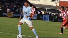 El capit�n del Celta, Iago Aspas, durante el amistoso ante el Sporting.