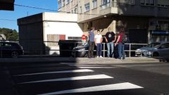 Rub�n Arroxo e Alexandre Penas visitan as intervenci�ns no barrio de Paradai