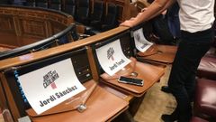 Sitios reservados para los presos de Junts en la sesi�n constitutiva del Congreso