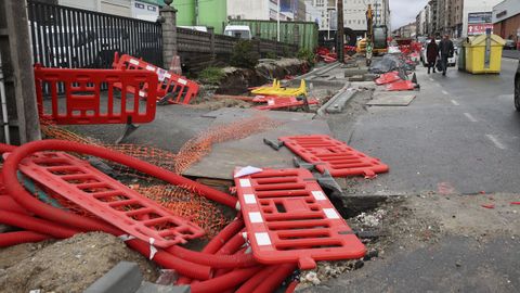 Vallas tiradas por el tiempo en Milladoiro (Ames)