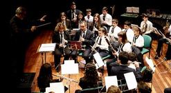 La Banda Municipal de Carballo ofreci� ayer un concierto en el Pazo da Cultura. 