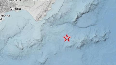 Terremoto de 5,5 registrado por el Instituto Geográfico Nacional (IGN) en la costa de Almería