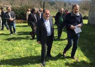 El director del IEU, Francisco Pardo, derecha, con Rub�n Lois.