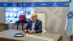Videoconferencia del presidente de la Diputaci�n y el de Sogama