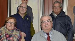 Los miembros de la nueva directiva presidida por el concejal Pl�cido Garc�a Insua. 