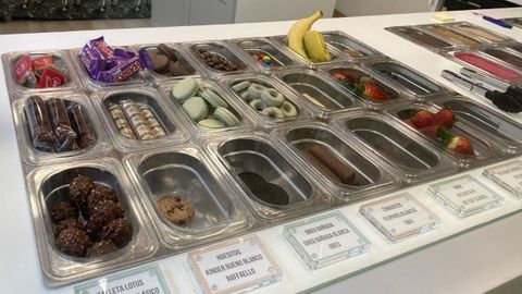 Variedad de sabores que se pueden elegir en Akaw