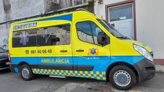 La ambulancia de la que dispone Ortigueira.