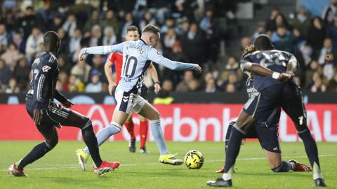El capit�n del Celta, Iago Aspas, durante el partido contra el Real Madrid.