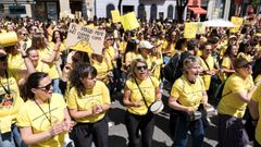 Manifestaci�n en defensa de las escuelas infantiles de 0 a 3 a�os en Madrid