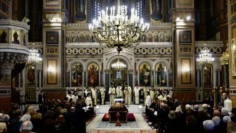 Funeral por Irene de Grecia en la catedral de Atenas