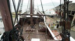 En este astillero se construy� el museo flotante de La Pinta y a �l regresa para cualquier actuaci�n de mantenimiento. 
