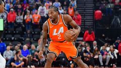 Kawhi Leonard, durante el encuentro entre los Clippers y los Pistons.